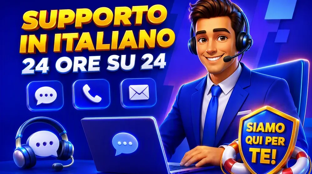 operatore di supporto con cuffie alla scrivania
