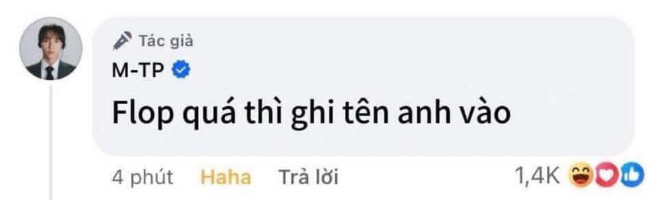 Bình luận được cho là của Sơn Tùng về 'flop'