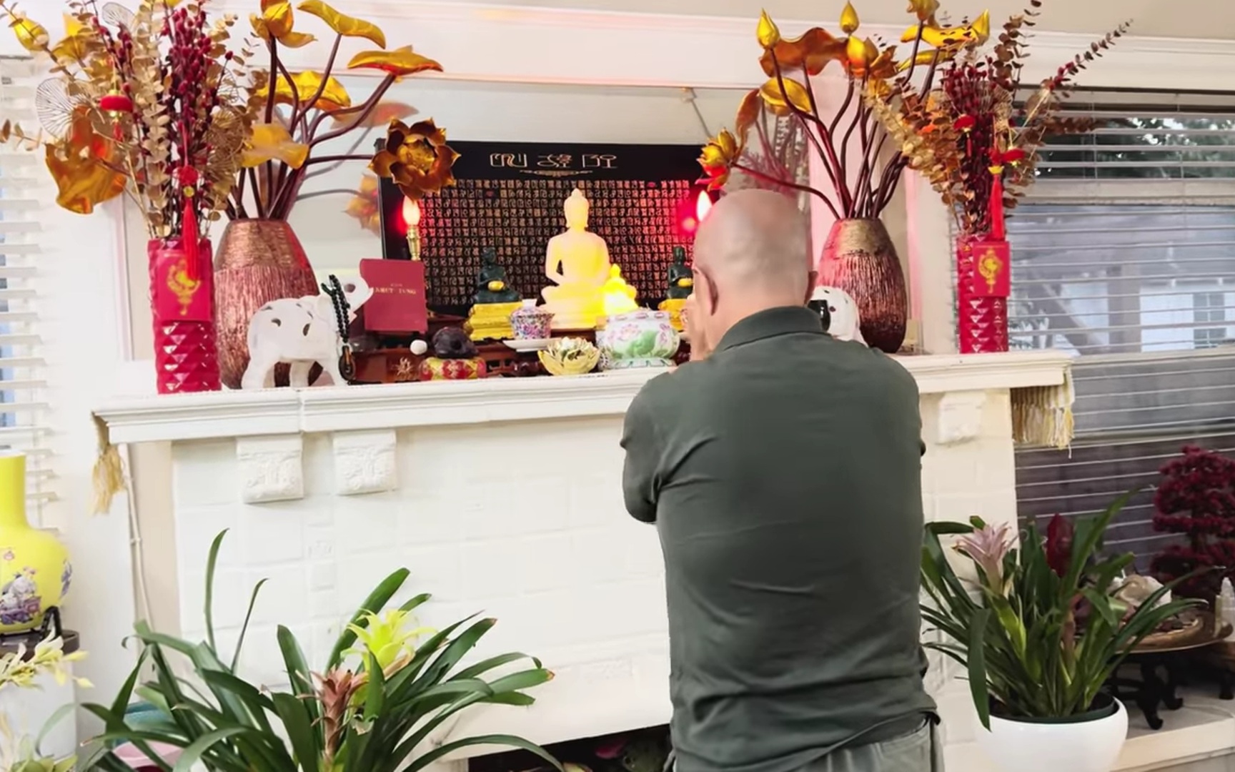 Phòng thờ Phật trong nhà Thúy Nga