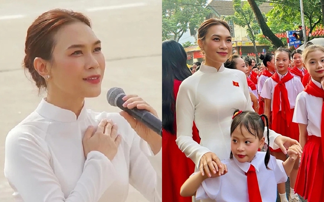 Mỹ Tâm trình diễn tại quảng trường Ba Đình