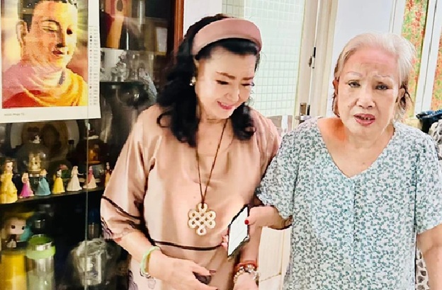 Hình ảnh nghệ sĩ Hồng Nga lúc mới phát bệnh