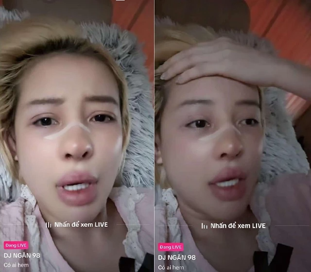 Ngân 98 trong livestream kể chuyện bố mẹ