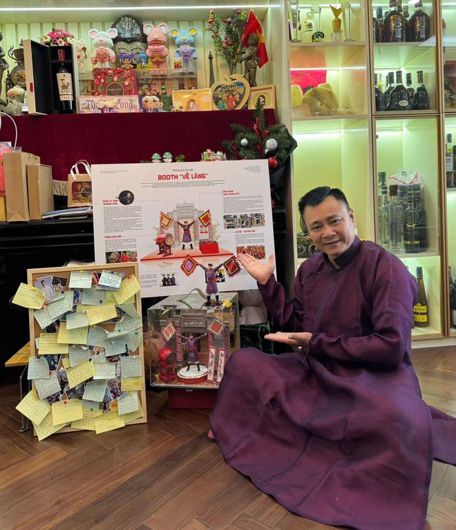 Nhà mới của NSND Tự Long- Ảnh 5. Góc trưng bày kỷ vật nghệ thuật