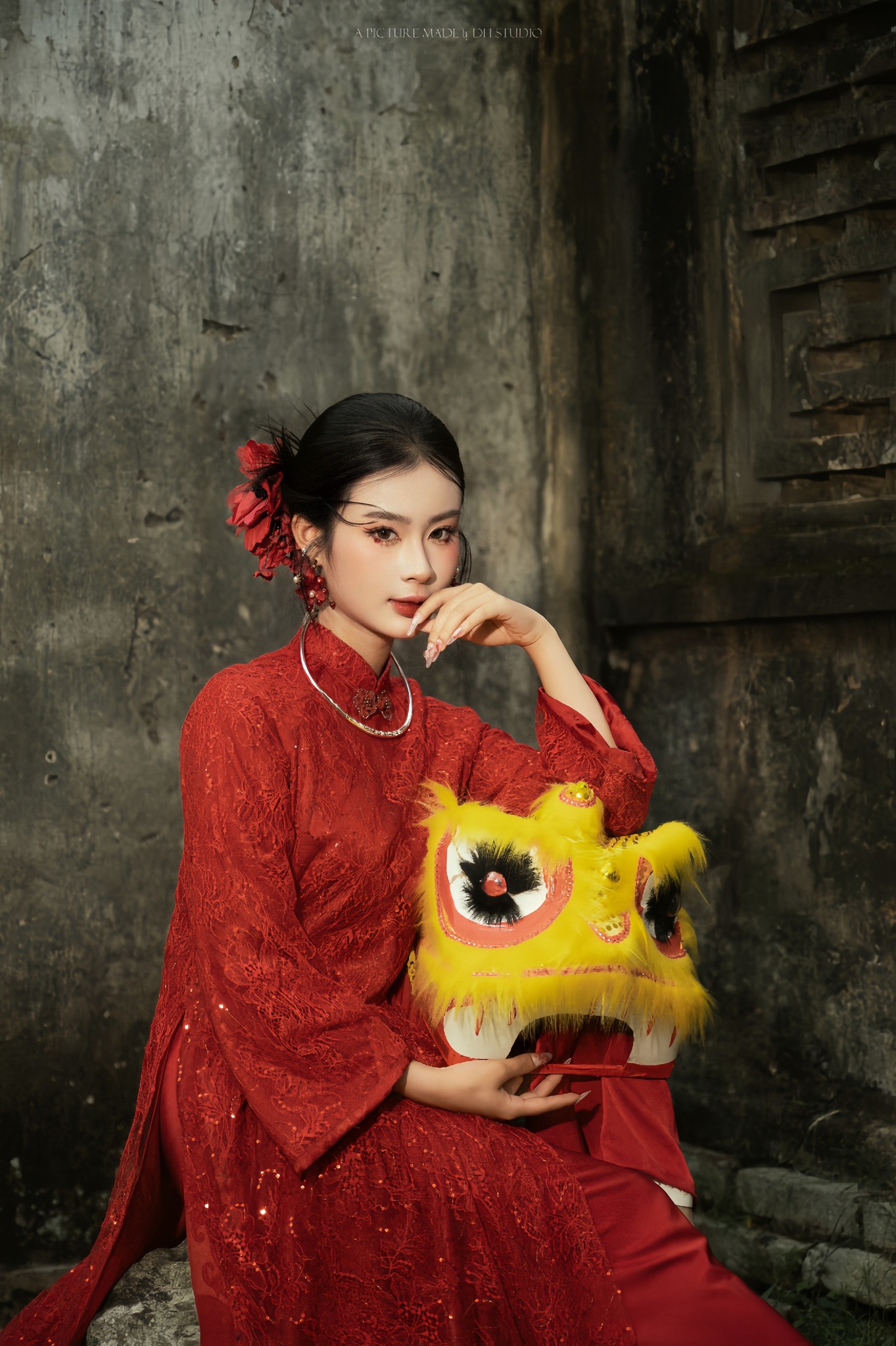 Trương Thảo My tại hậu trường phim