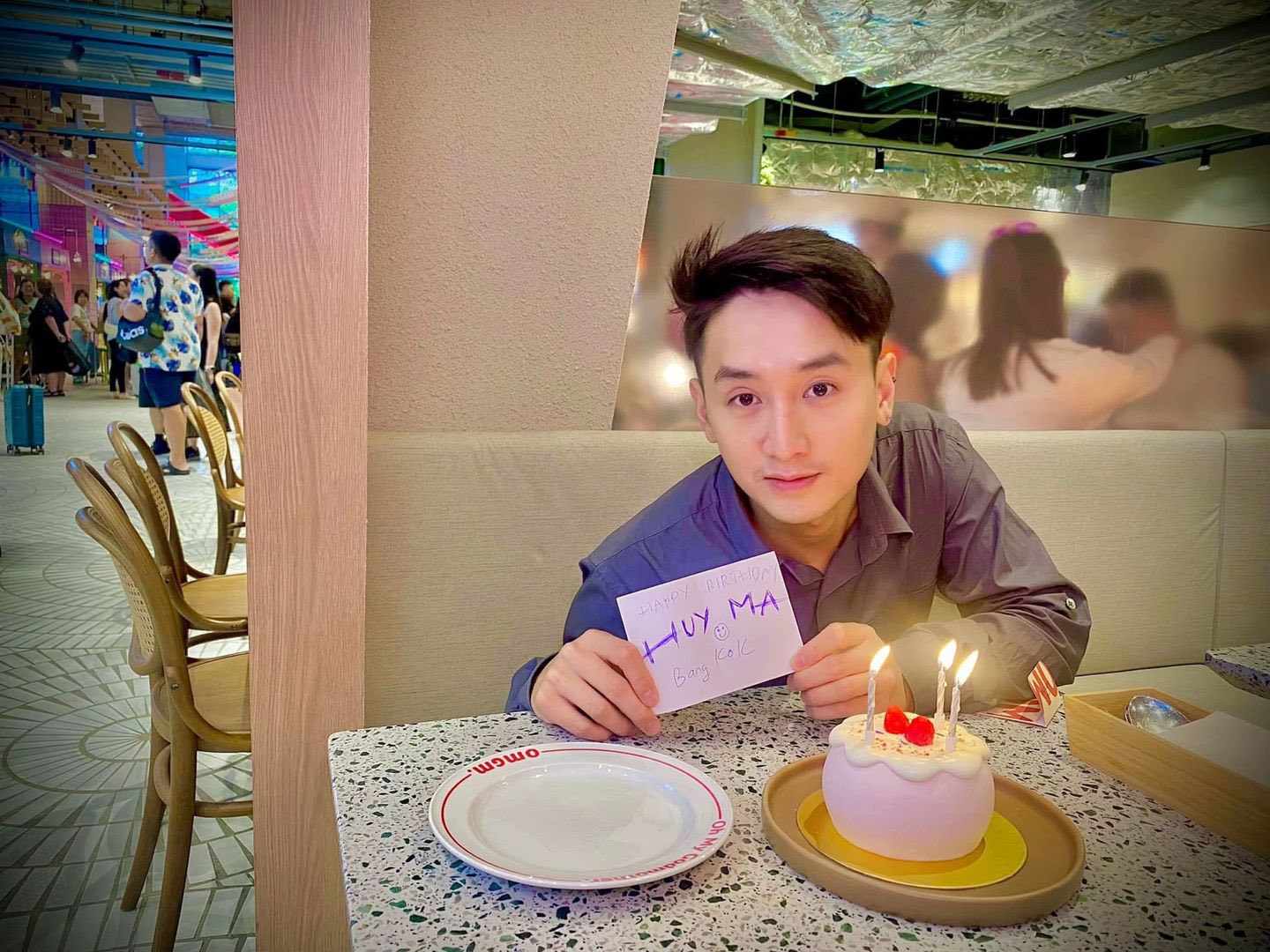 Hình ảnh diễn viên Huy Ma trên phim trường