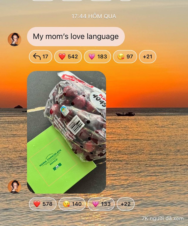 Tóc Tiên khoe nhận sự chăm sóc từ mẹ