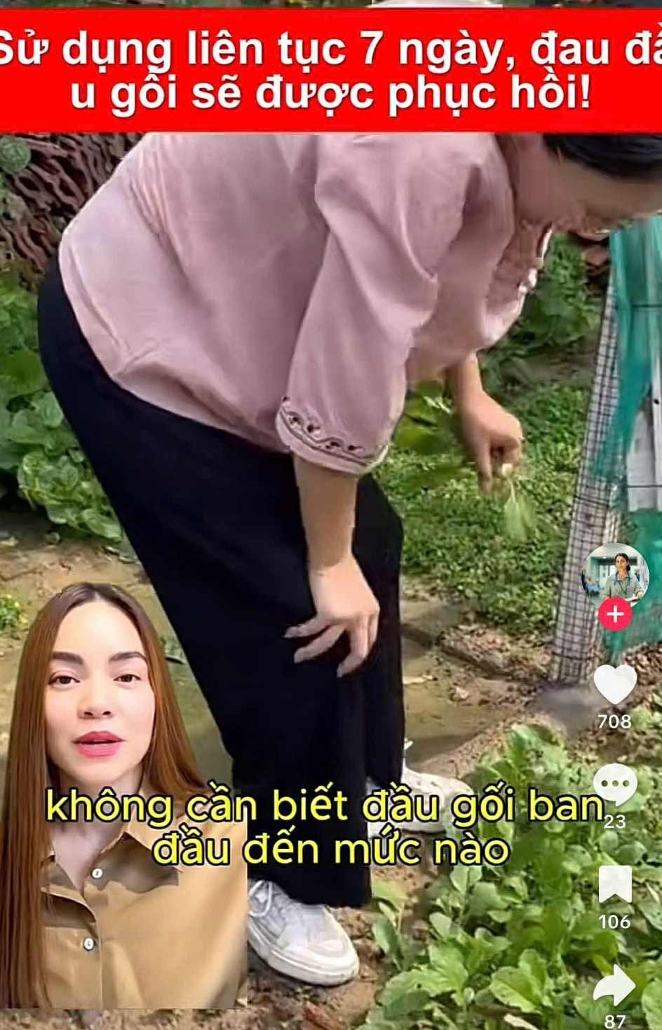 Hồ Ngọc Hà kêu cứu- Ảnh 2. Video quảng cáo thực phẩm chức năng do cắt ghép AI