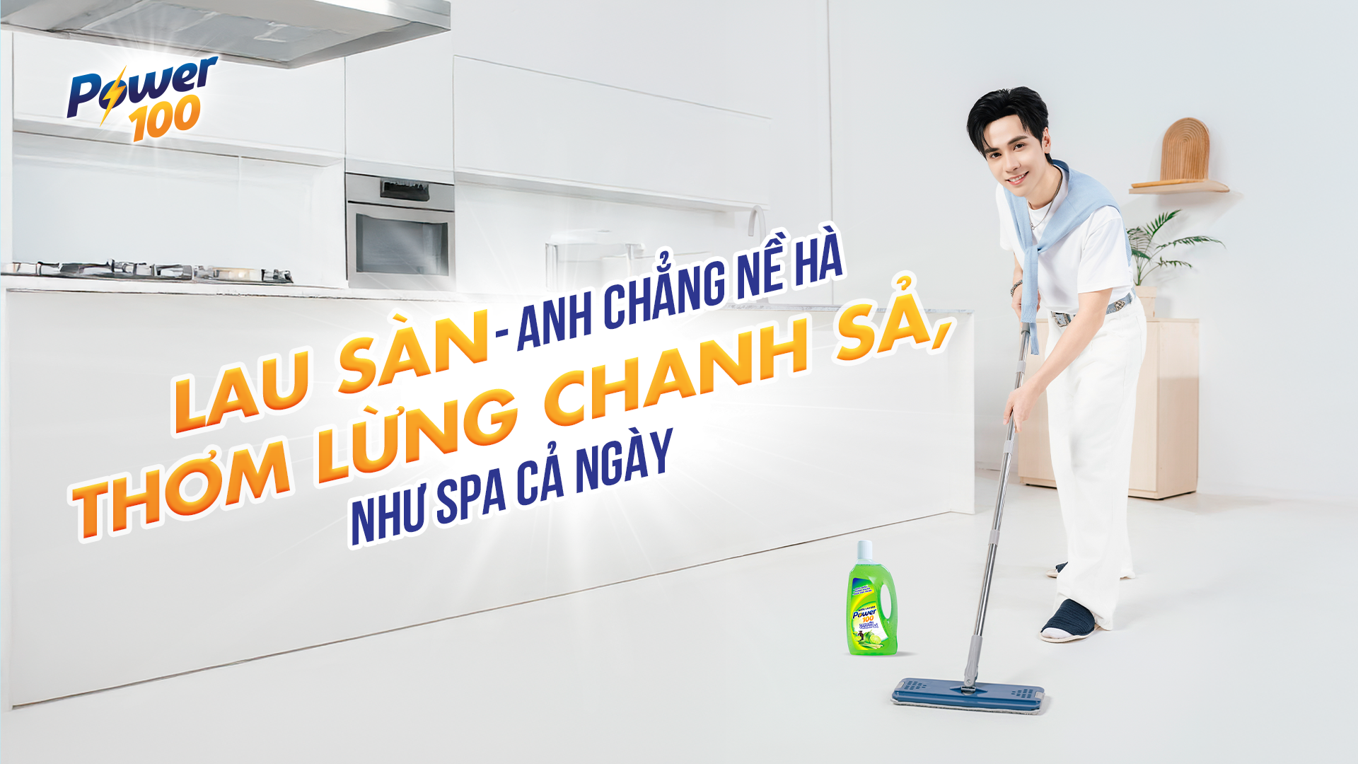 Kỹ năng lau sàn sáng bóng trong tích tắc giúp chàng thêm điểm cộng Lau sàn sạch bóng thu hút crush