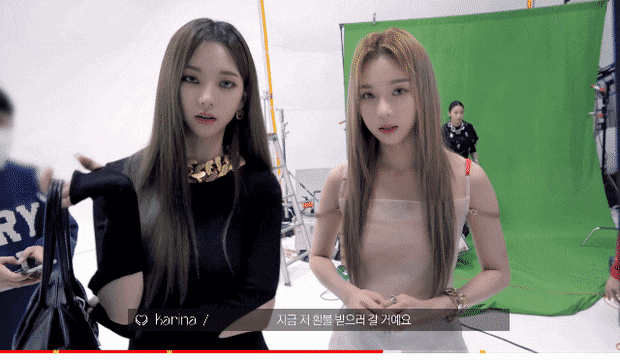 Winter aespa bị nhân viên quay lén hậu trường