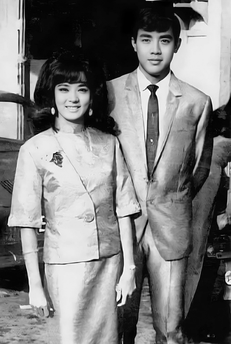 Danh hài Bảo Quốc và vợ lúc còn trẻ