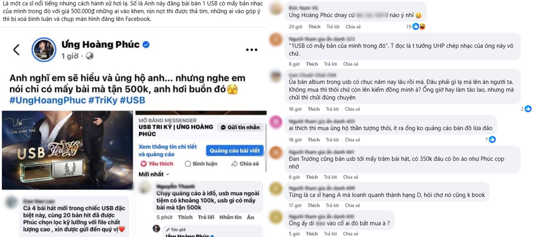 Khán giả tranh luận về thái độ của Ưng Hoàng Phúc